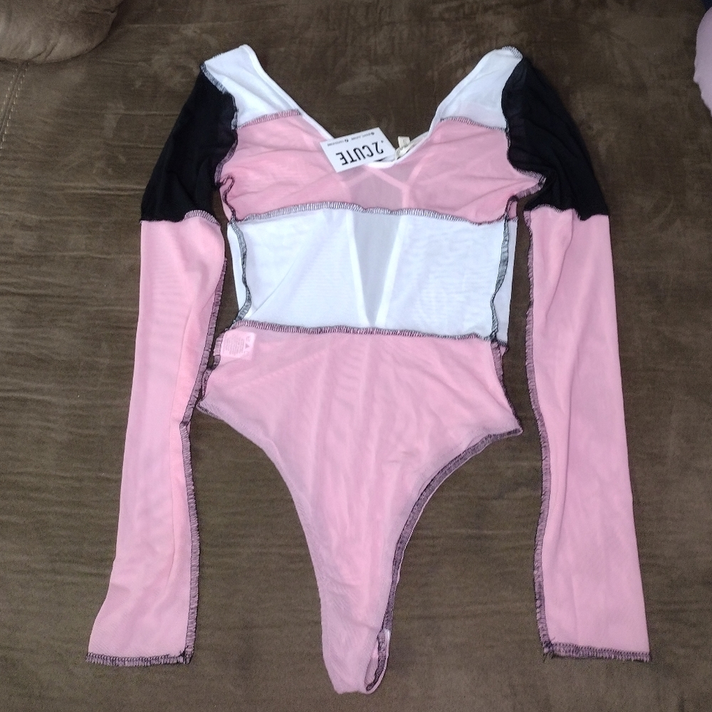 Deep V BodySuit MultiColor - Picture 4 of 8
